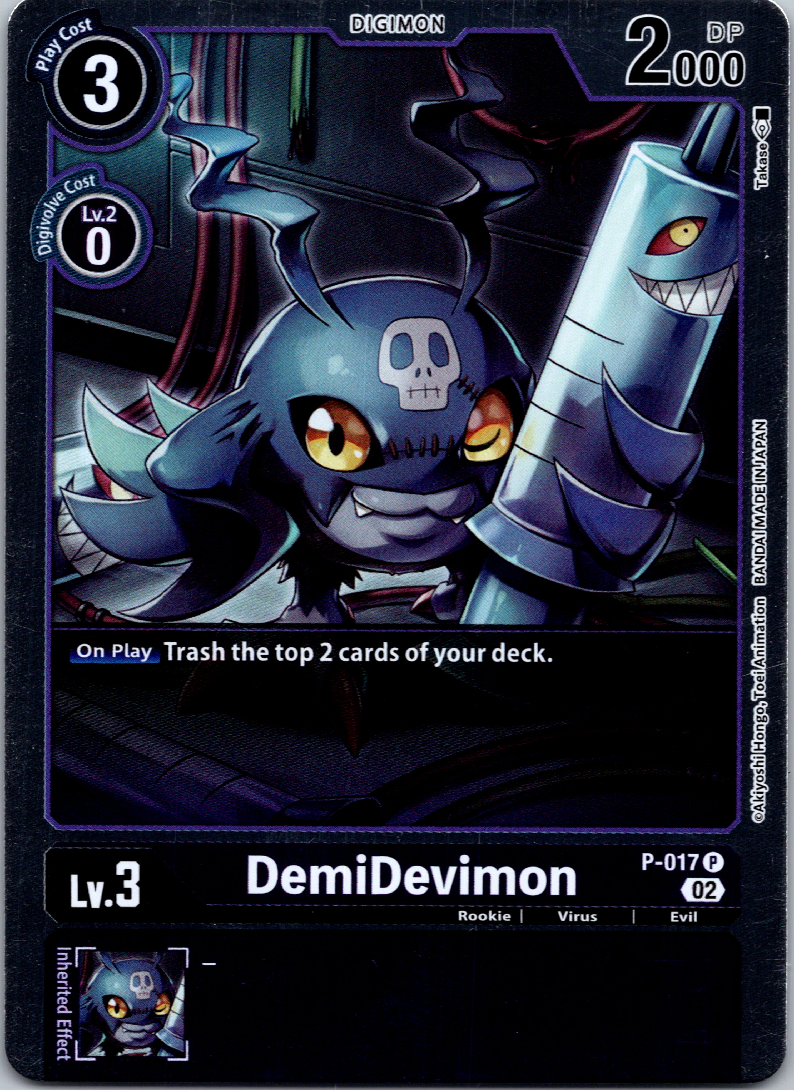 DemiDevimon - P-017 (Resurgence Booster Reprint) [P-017] [Resurgence Booster] Foil