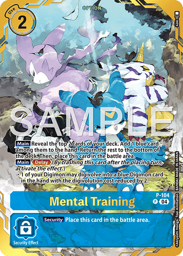 Mental Training (Premium Card Collection -Digimon Training Set-) [P-104] [Digimon Promotion Cards] Foil