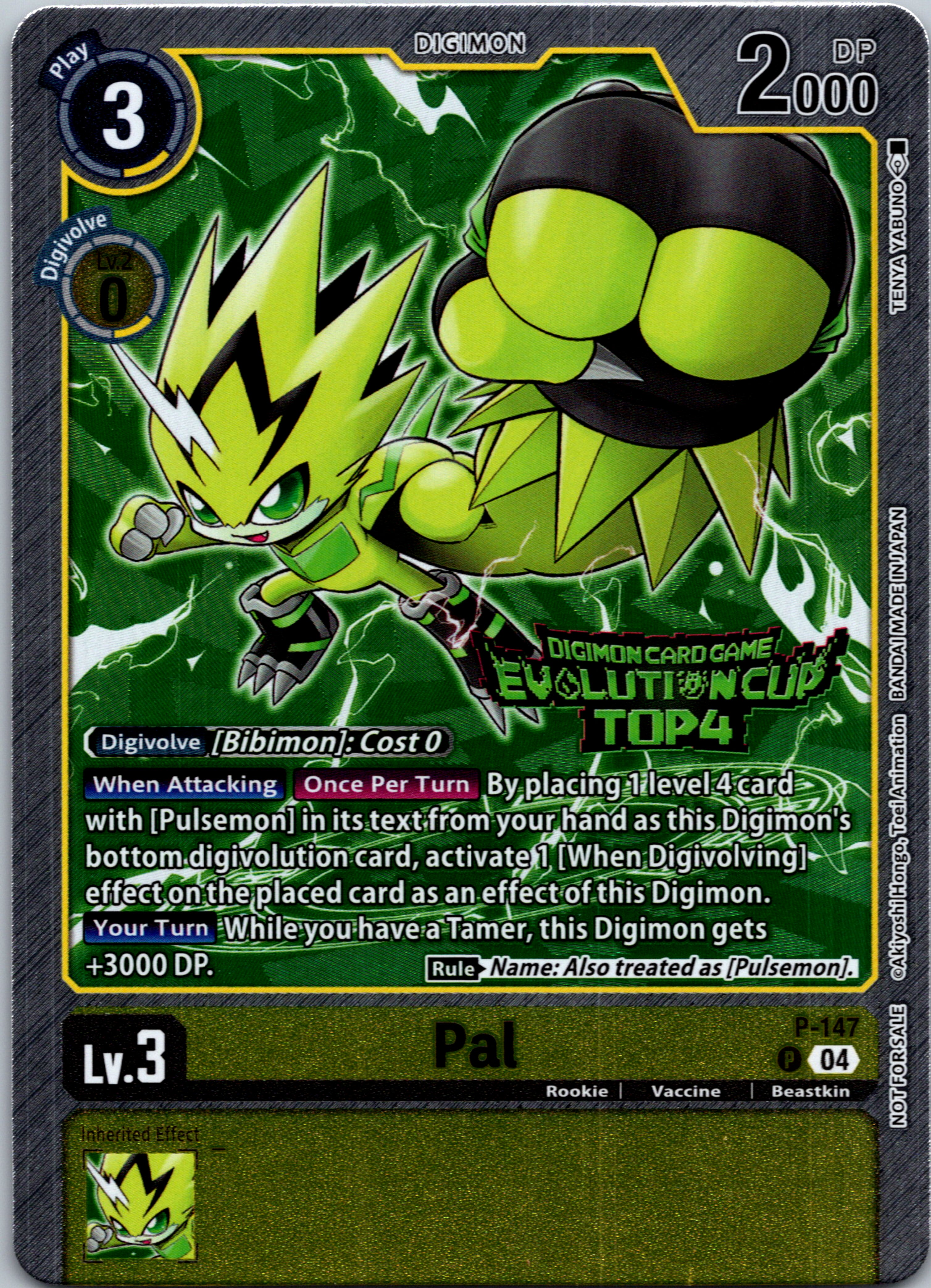 Pal - P-147 (2024 Evolution Cup Top 4) [P-147-P] [Digimon Promotion Cards] Foil