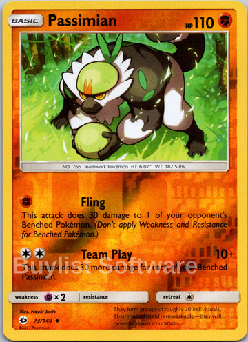 Passimian [73/149] [Sun & Moon Base Set] Reverse Holofoil