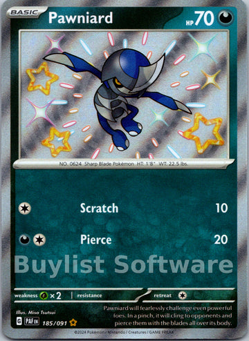Pawniard [185/091] - (Paldean Fates) Holofoil