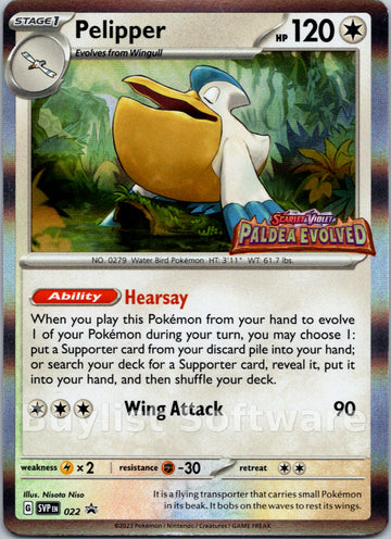 Pelipper (022) [Scarlet & Violet: Black Star Promos]