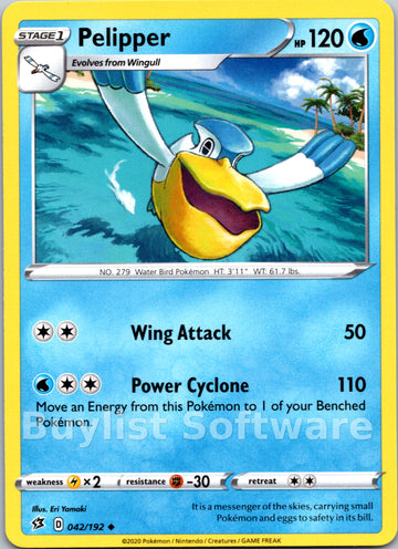 Pelipper (042/192) [Sword & Shield: Rebel Clash]