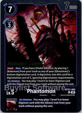 Phantomon [BT23-065 U] [Hackers' Slumber Release Event Cards]