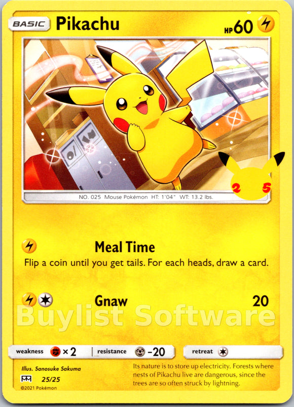 Pikachu [25/25] - McDonalds Collection 2021