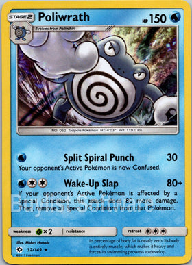 Poliwrath [32/149] [Sun & Moon Base Set] Holofoil