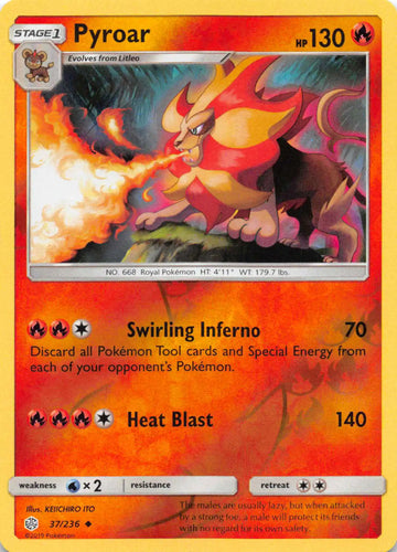 Pyroar [37/236] [Cosmic Eclipse] Reverse Holofoil