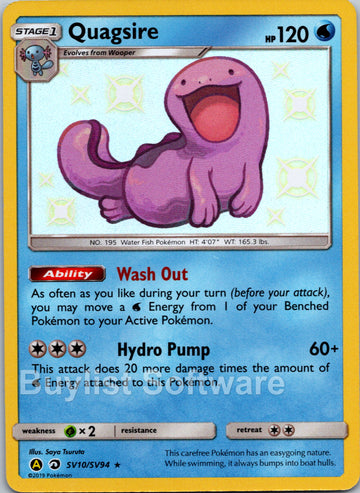 Quagsire (SV10/SV94) [Hidden Fates: Shiny Vault]