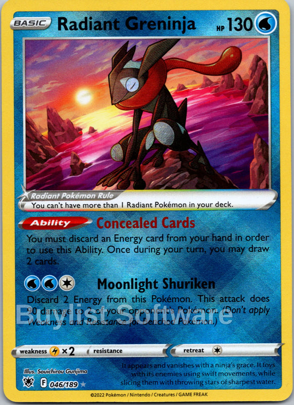 Radiant Greninja [046/189] [Astral Radiance] Holofoil