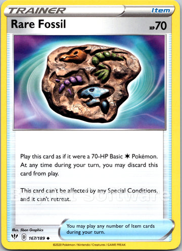 Rare Fossil (167/189) [SWSH03: Darkness Ablaze]