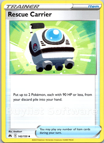 Rescue Carrier (142/159) [Sword & Shield: Crown Zenith]