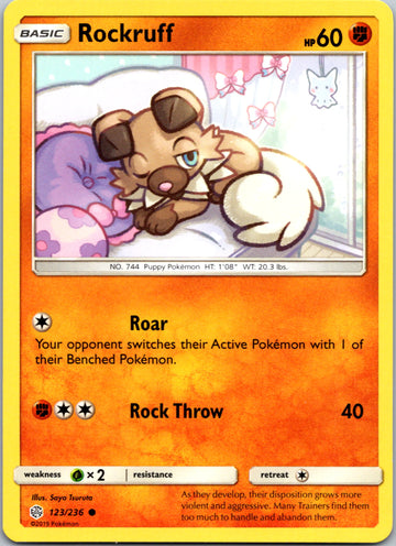 Rockruff [123/236] [Cosmic Eclipse]