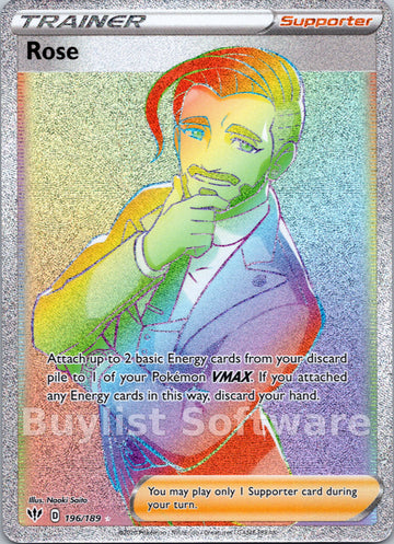 Rose (Secret) (196/189) [SWSH03: Darkness Ablaze]