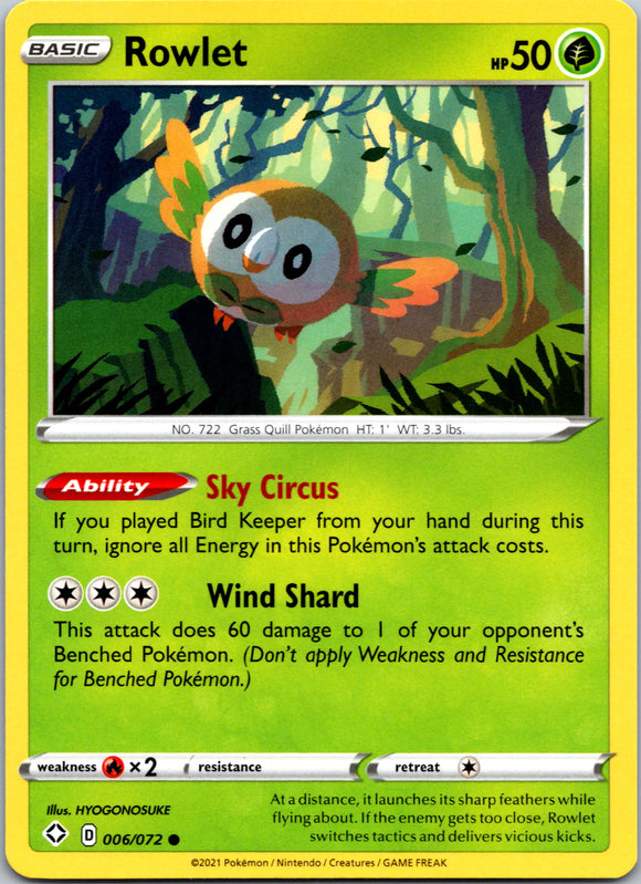 Rowlet [006/072] [Shining Fates]