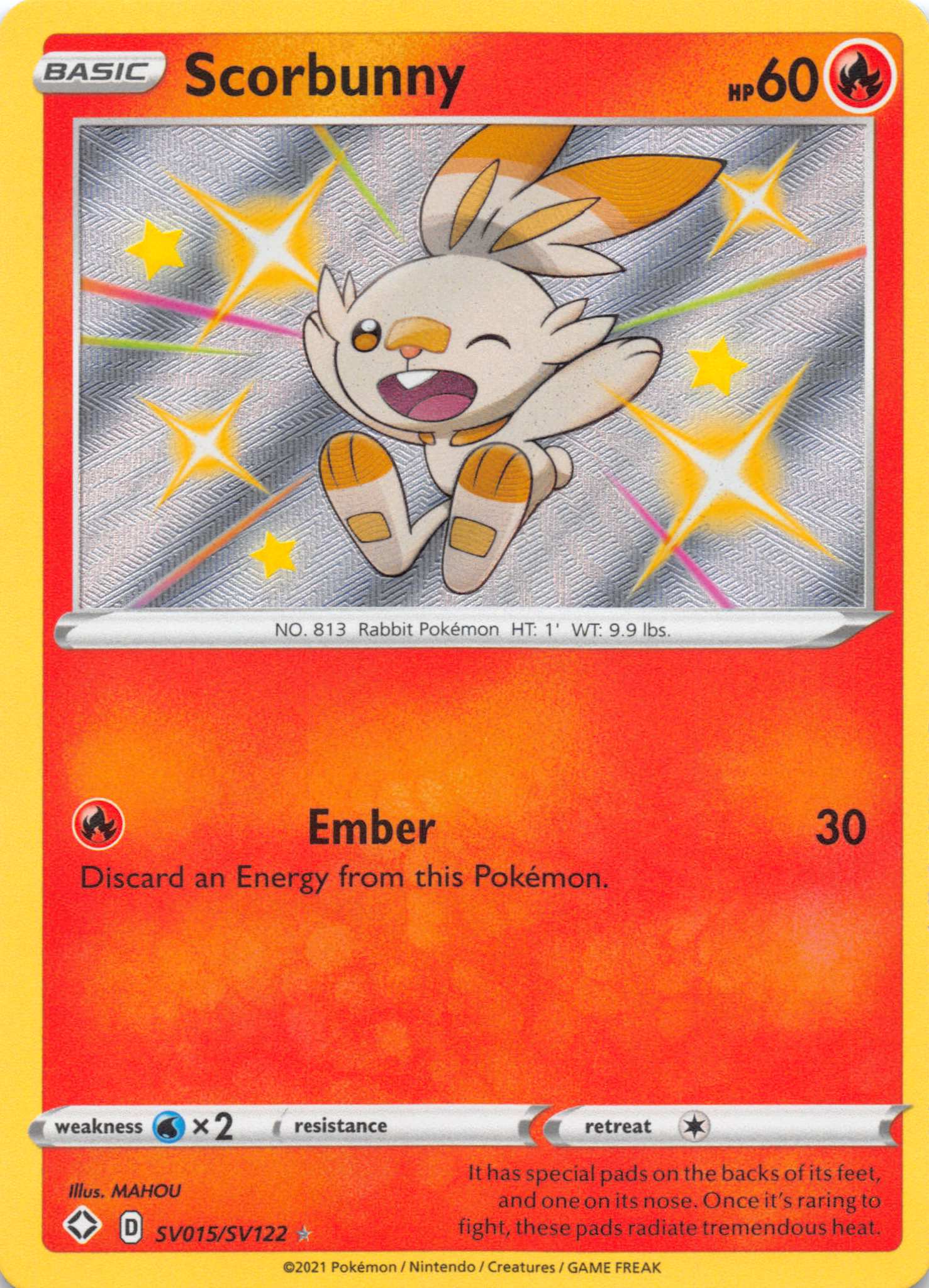 Scorbunny (SV015/SV122) [Sword & Shield: Shining Fates]