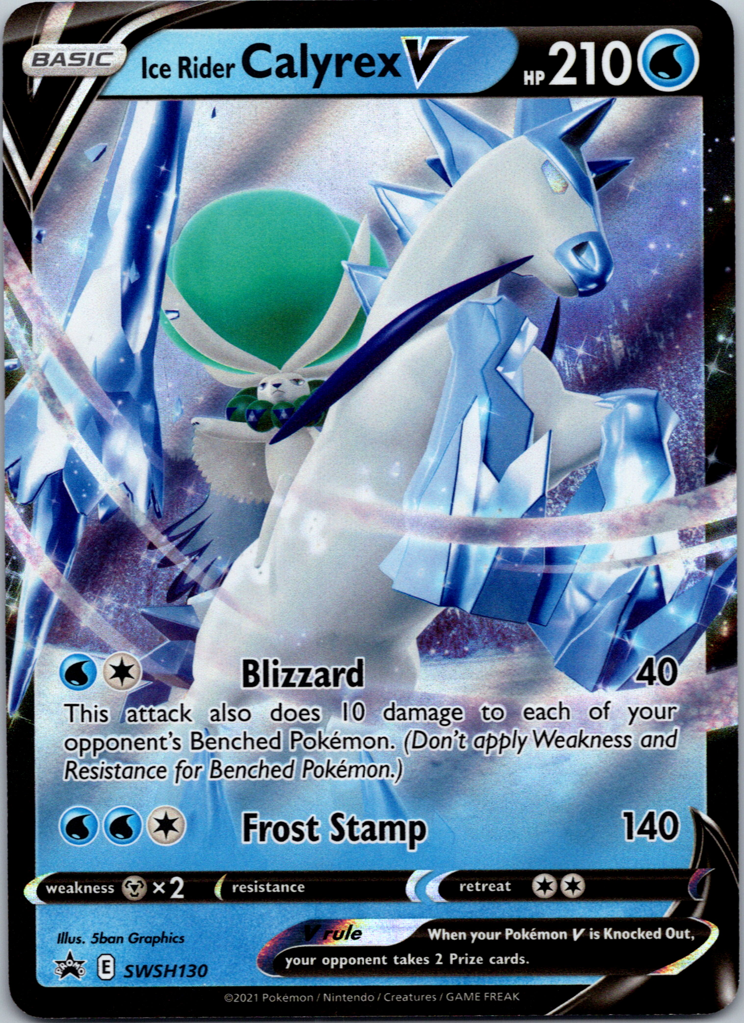 Ice Rider Calyrex V (SWSH130) [Sword & Shield: Black Star Promos]