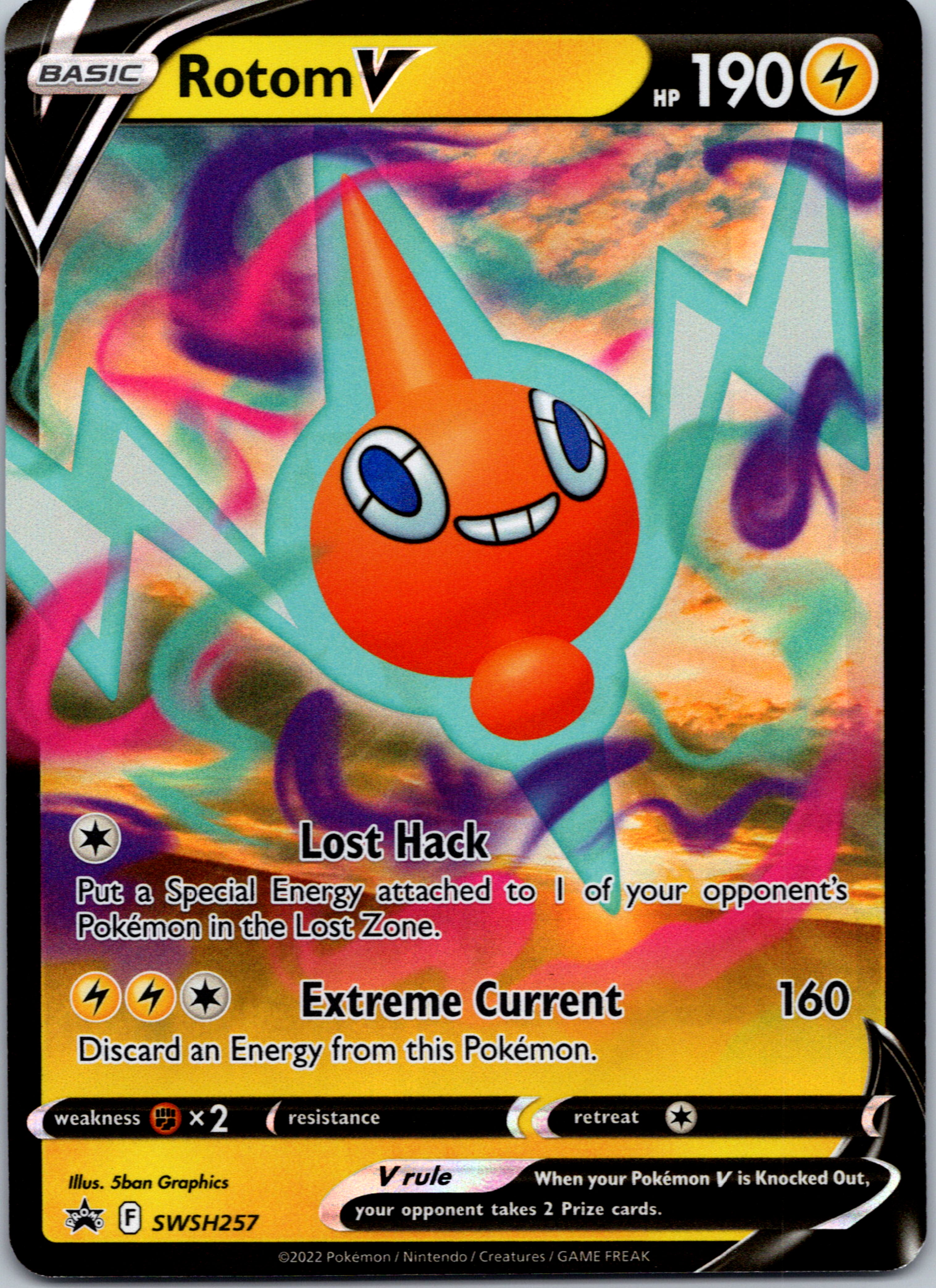 Rotom V (SWSH257) [Sword & Shield: Black Star Promos]