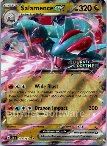 Salamence ex (Stamped) [114/159] [Journey Together] Holofoil