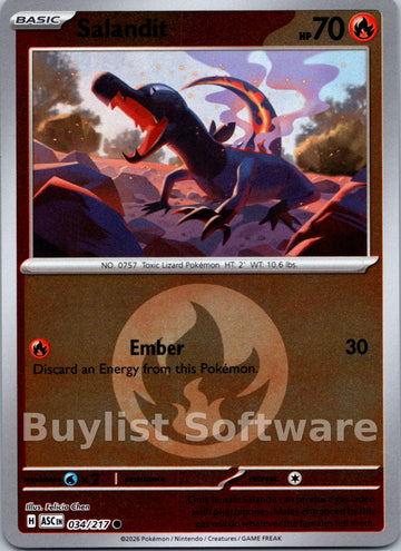 Salandit (Energy Symbol Pattern) [034/217] [Ascended Heroes] Reverse Holofoil