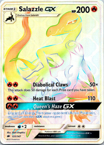 Salazzle GX (151/147) [Sun & Moon: Burning Shadows]