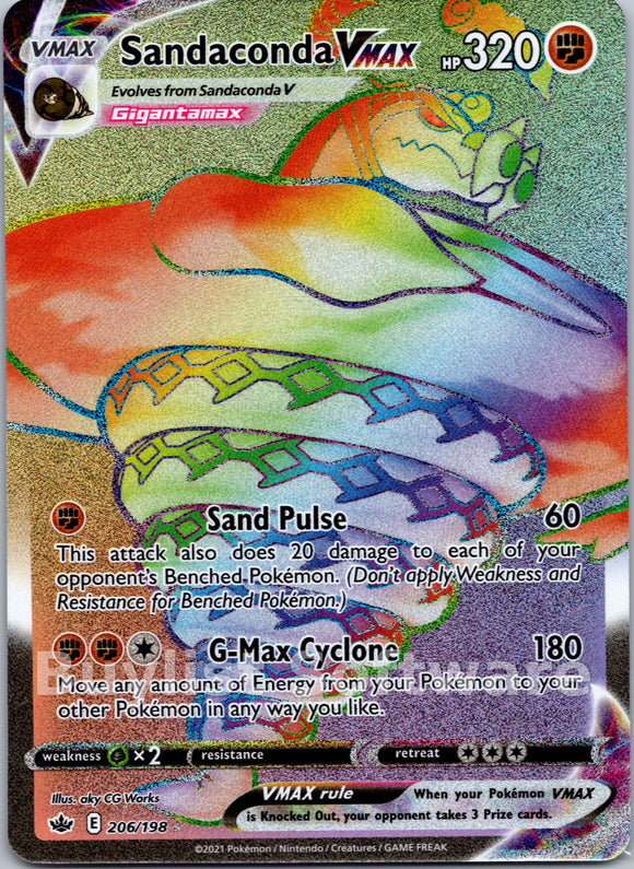 Sandaconda VMAX (206/198) [Sword & Shield: Chilling Reign]