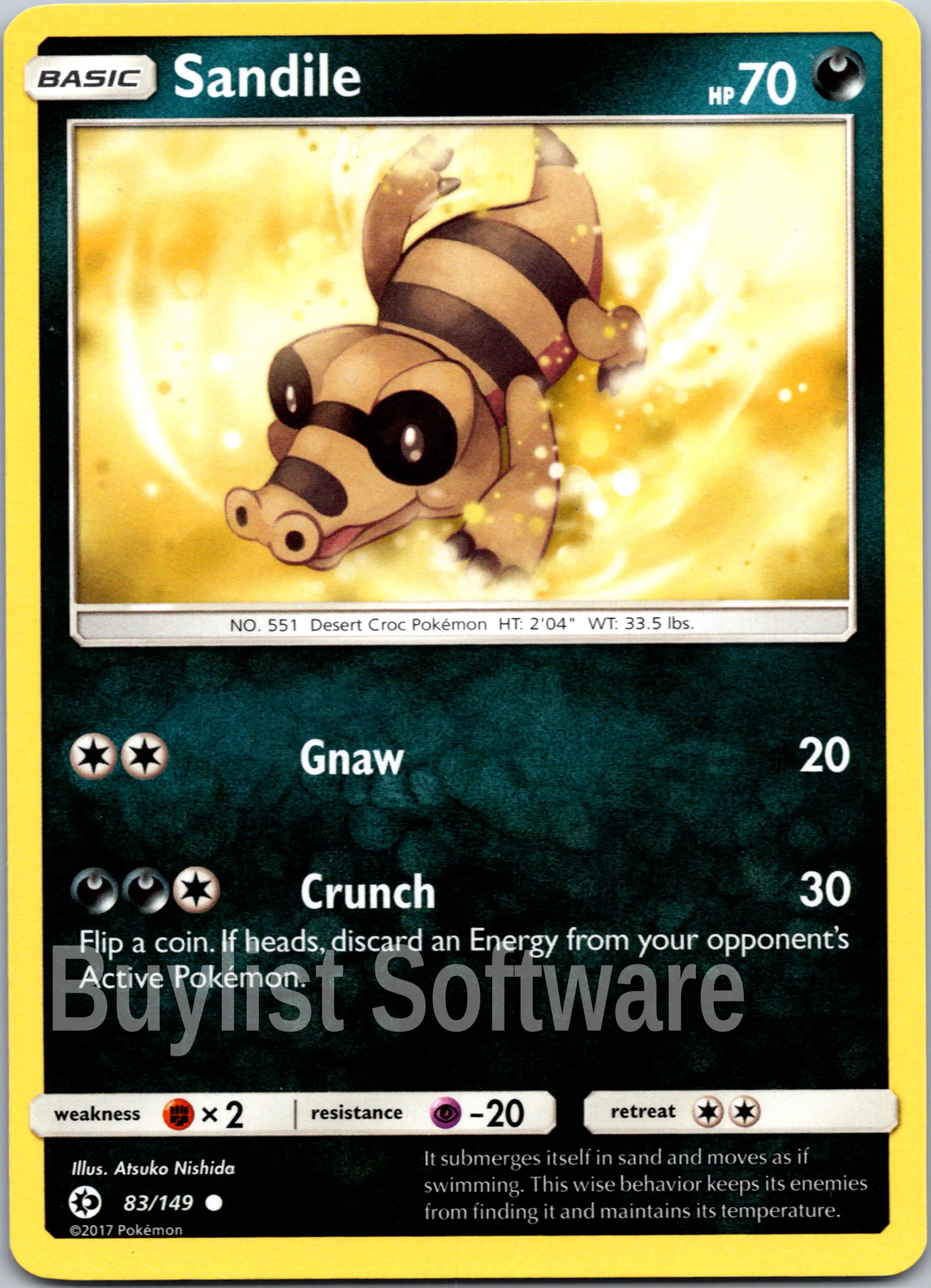 Sandile [83/149] [Sun & Moon Base Set]