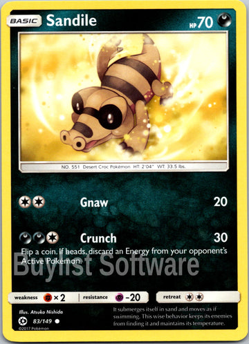 Sandile [83/149] [Sun & Moon Base Set]