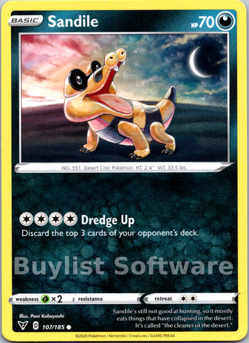 Sandile [107/185] [SWSH04: Vivid Voltage]