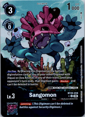 Sangomon (Box Topper) [BT22-018 C] [Cyber Eden] Foil