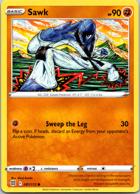 Sawk [081/172] [Brilliant Stars] Reverse Holofoil