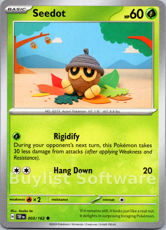 Seedot [003/162] - (Temporal Forces) Reverse Holofoil