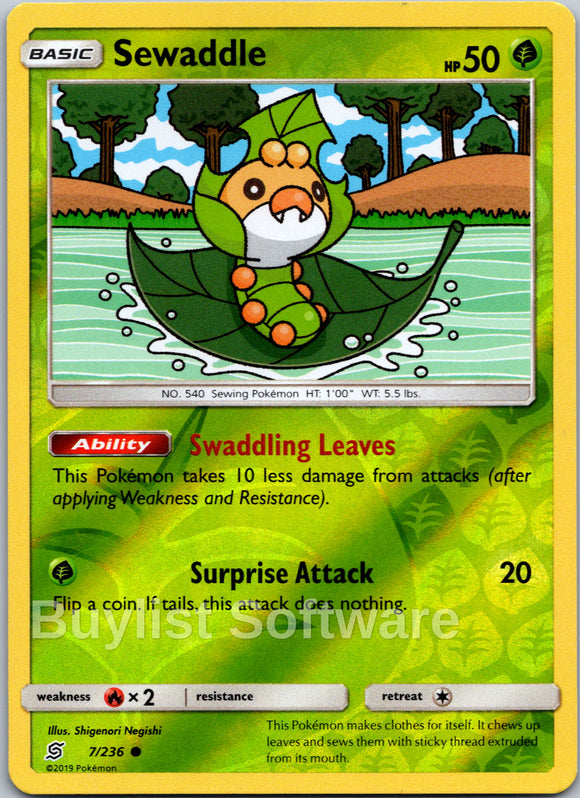 Sewaddle [7/236] [Unified Minds] Reverse Holofoil