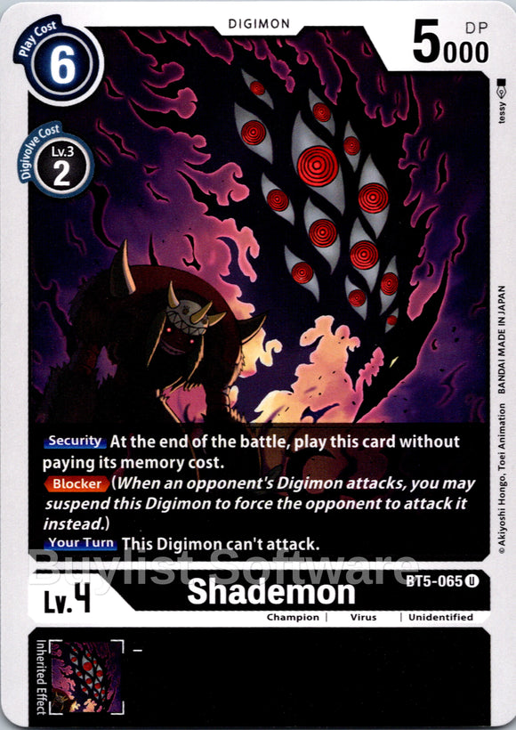 Shademon [BT5-065] [Battle of Omni] Normal