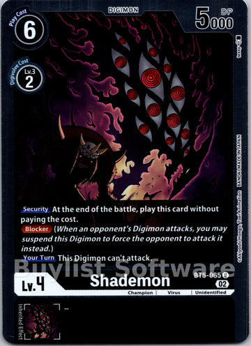 Shademon (Resurgence Booster Reprint) [BT5-065] [Resurgence Booster] Foil
