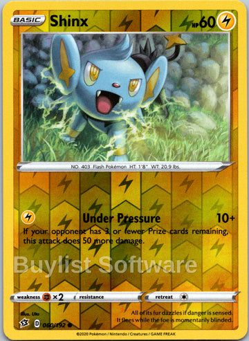 Shinx [060/192] [Rebel Clash] Reverse Holofoil
