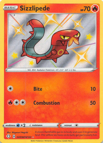 Sizzlipede [SV018/SV122] [Shining Fates: Shiny Vault] Holofoil