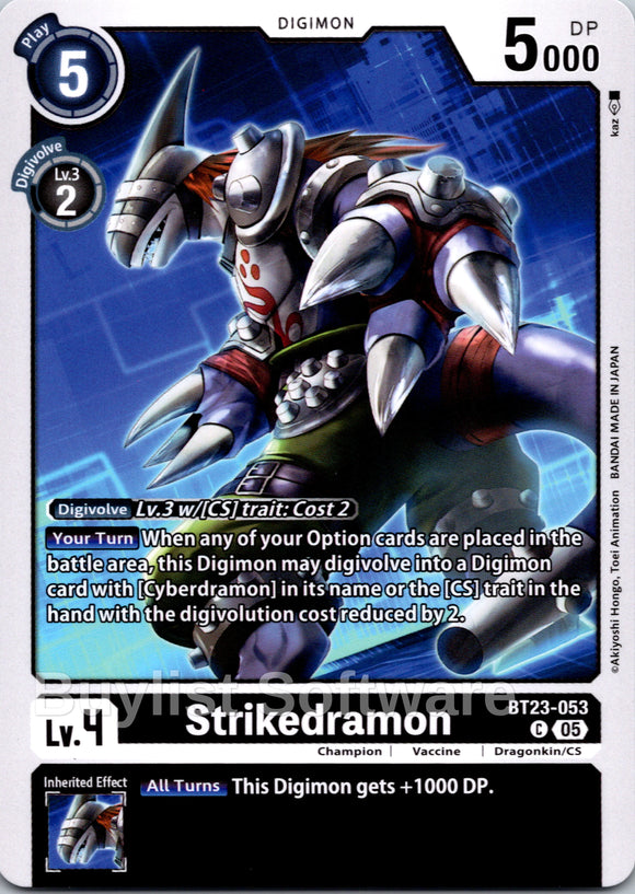 Strikedramon [BT23-053 C] [Hackers' Slumber]