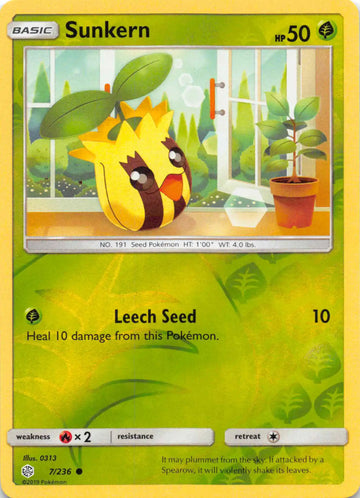 Sunkern [7/236] [Cosmic Eclipse] Reverse Holofoil