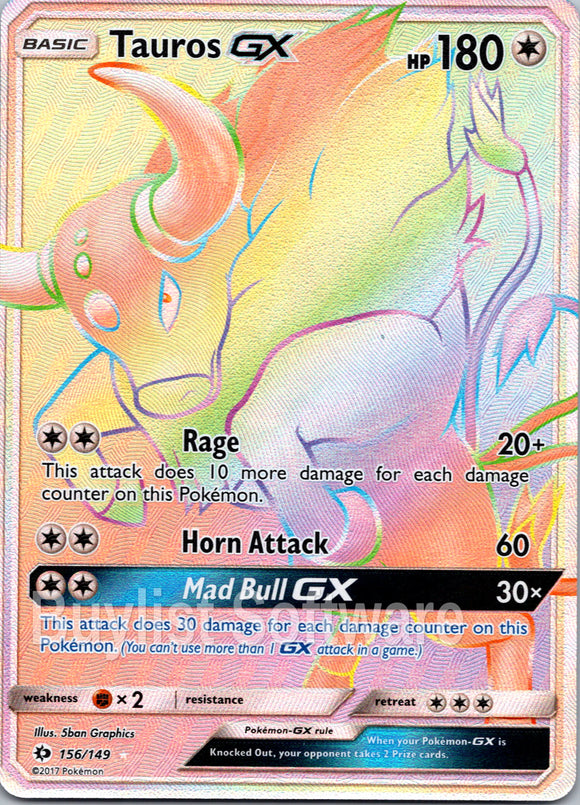 Tauros GX [156/149] [Sun & Moon Base Set] Holofoil