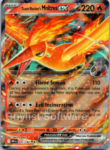 Team Rocket's Moltres ex [031/182] [Destined Rivals] Holofoil