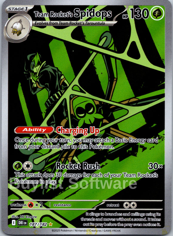 Team Rocket's Spidops - 187/182 [187/182] [Destined Rivals] Holofoil