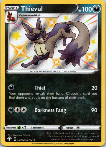 Thievul [SV082/SV122] [Shining Fates: Shiny Vault] Holofoil