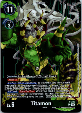 Titamon (Hacker's Slumber Box Promotion Pack) [P-209 P] [Digimon Promotion Cards] Foil