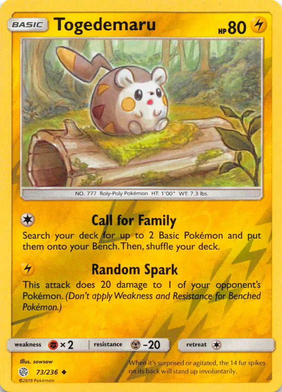 Togedemaru - 73/236 [73/236] [Cosmic Eclipse] Reverse Holofoil