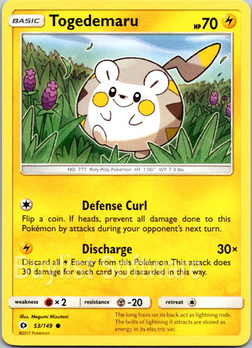 Togedemaru [53/149] [Sun & Moon Base Set]