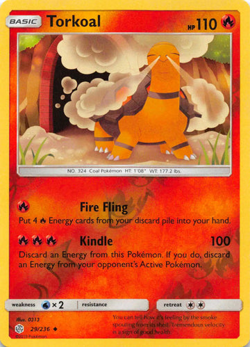 Torkoal [29/236] [Cosmic Eclipse] Reverse Holofoil