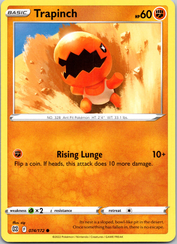 Trapinch [074/172] [Brilliant Stars] Reverse Holofoil