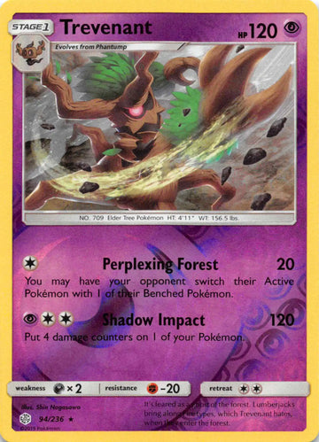 Trevenant [94/236] [Cosmic Eclipse] Reverse Holofoil