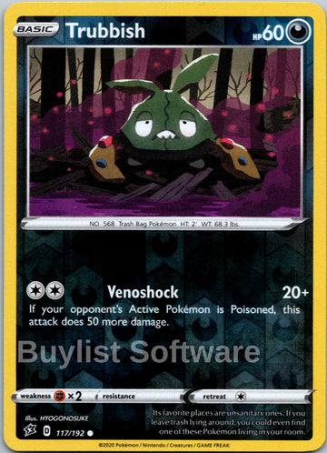 Trubbish [117/192] [Rebel Clash] Reverse Holofoil