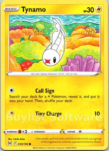 Tynamo (059/196) [Sword & Shield: Lost Origin]
